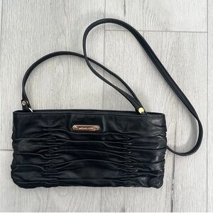 Michael Kors Black Ruched Crossbody Bag